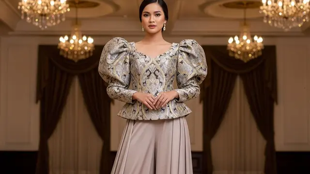 Model Atasan Brokat Bawahan Celana Terbaru