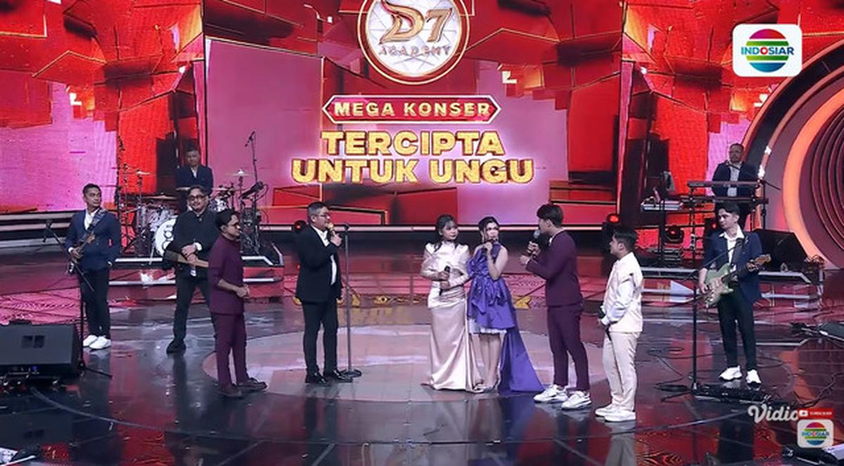 April D'Academy 7 Menangis Bahagia Sepanggung dengan Ungu di Mega Konser Indosiar
