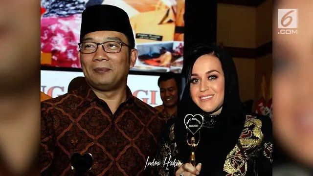 Beredar di dunia siber, foto Ridwan Kamil yang dekat dengan penyanyi Hollywood, Katy Perry.