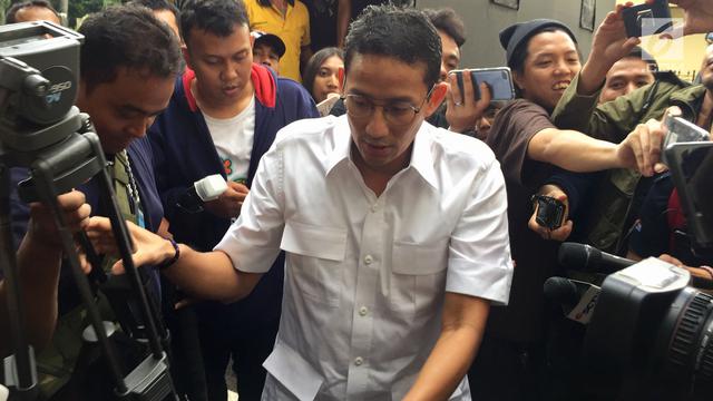 Jadi Cawapres, Sandiaga Masih Jadi Terlapor 3 Kasus di Polda Metro Jaya