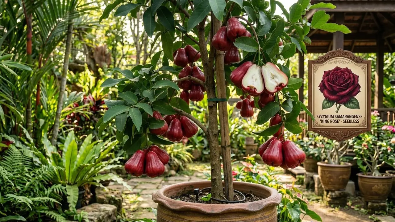 jenis jambu air cepat berbuah di pot