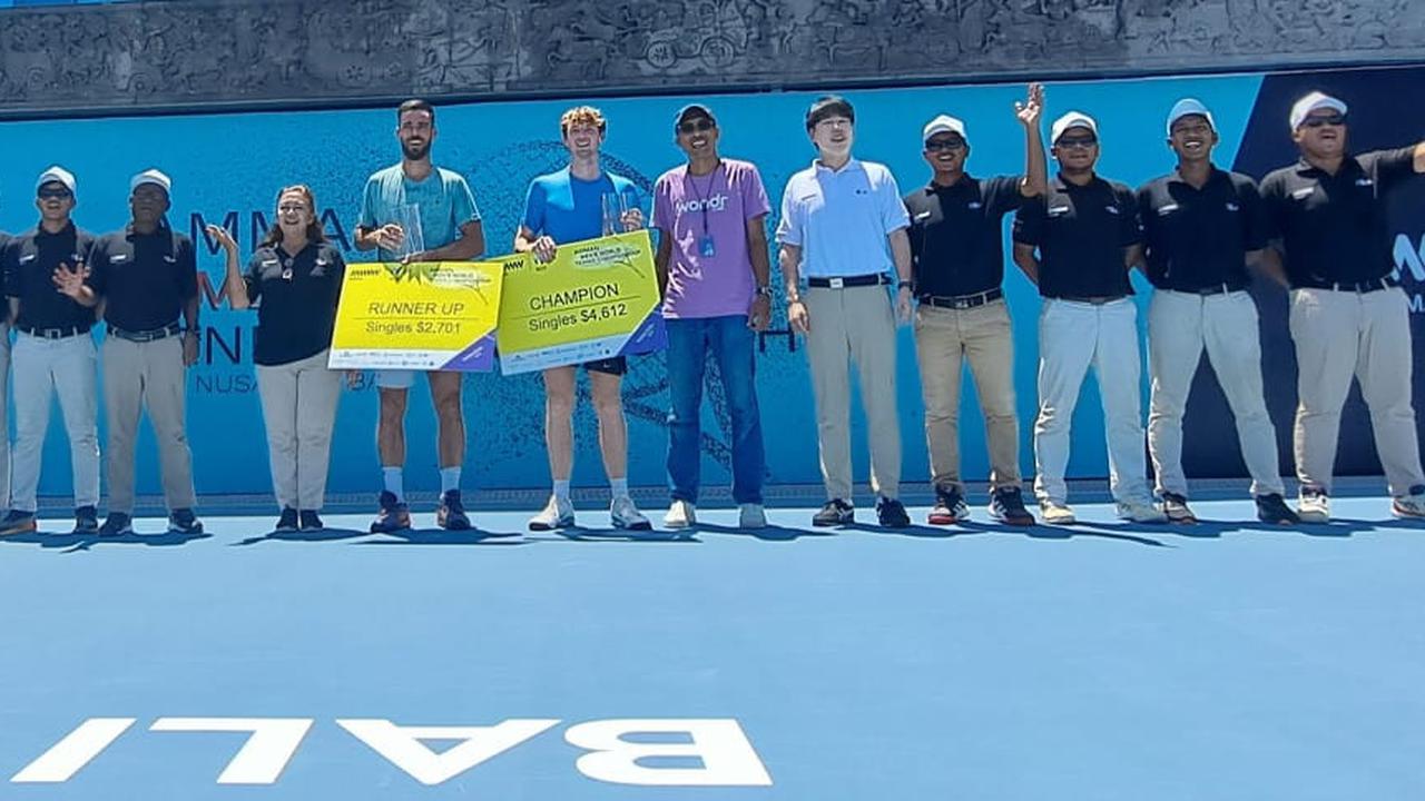Max Basing Belum Terbendung di Seri VII Yurnamen Tenis M-25 Bali