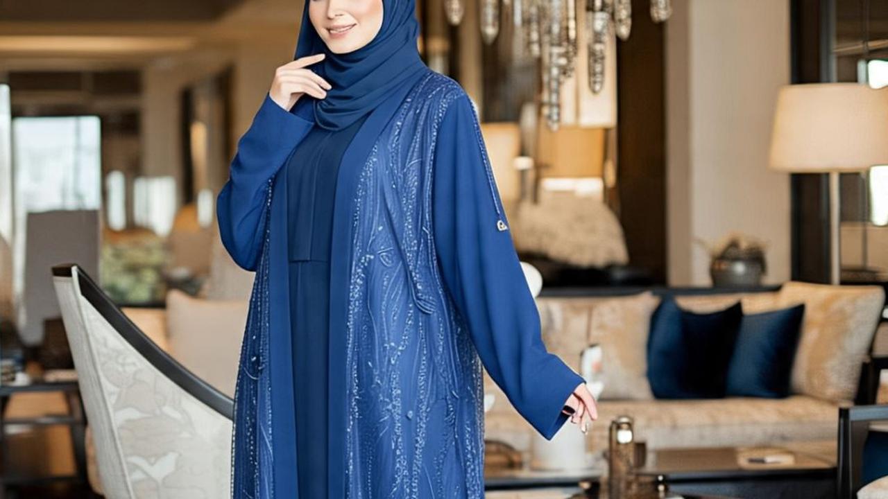 Ilustrasi Model Abaya Terbaru Kombinasi