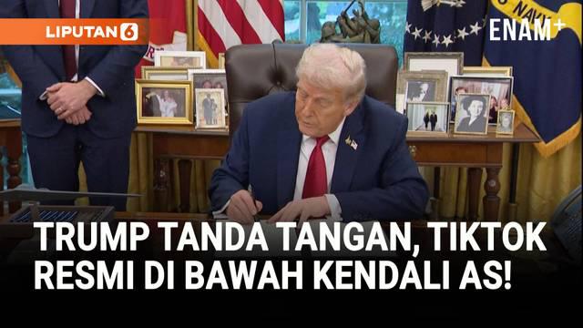 Presiden AS Donald Trump menandatangani perintah eksekutif untuk mendukung kesepakatan pengalihan TikTok ke investor Amerika. Dengan langkah ini, TikTok tetap bisa beroperasi di Amerika Serikat sesuai aturan keamanan nasional.