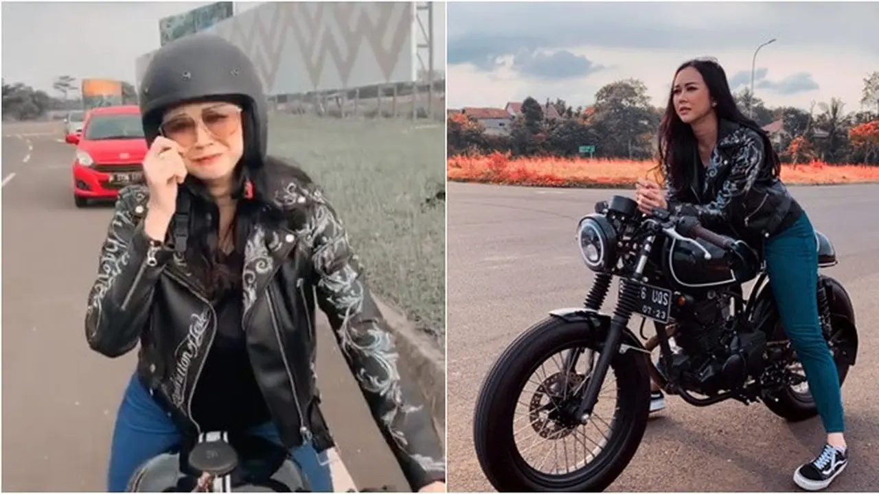 6 Gaya Aura Kasih Naik Moge Ini Keren, Curi Perhatian