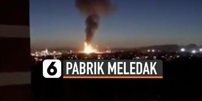 VIDEO: Pabrik Kimia Meledak di Spanyol, 1 Orang Tewas