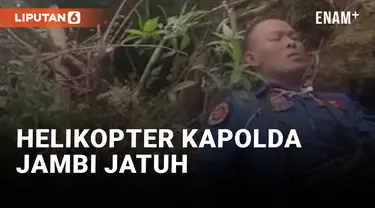 HELIKOPTER YANG DITUMPANGI KAPOLDA JAMBI MENDARAT DARURAT, TIDAK ADA KORBAN JIWA