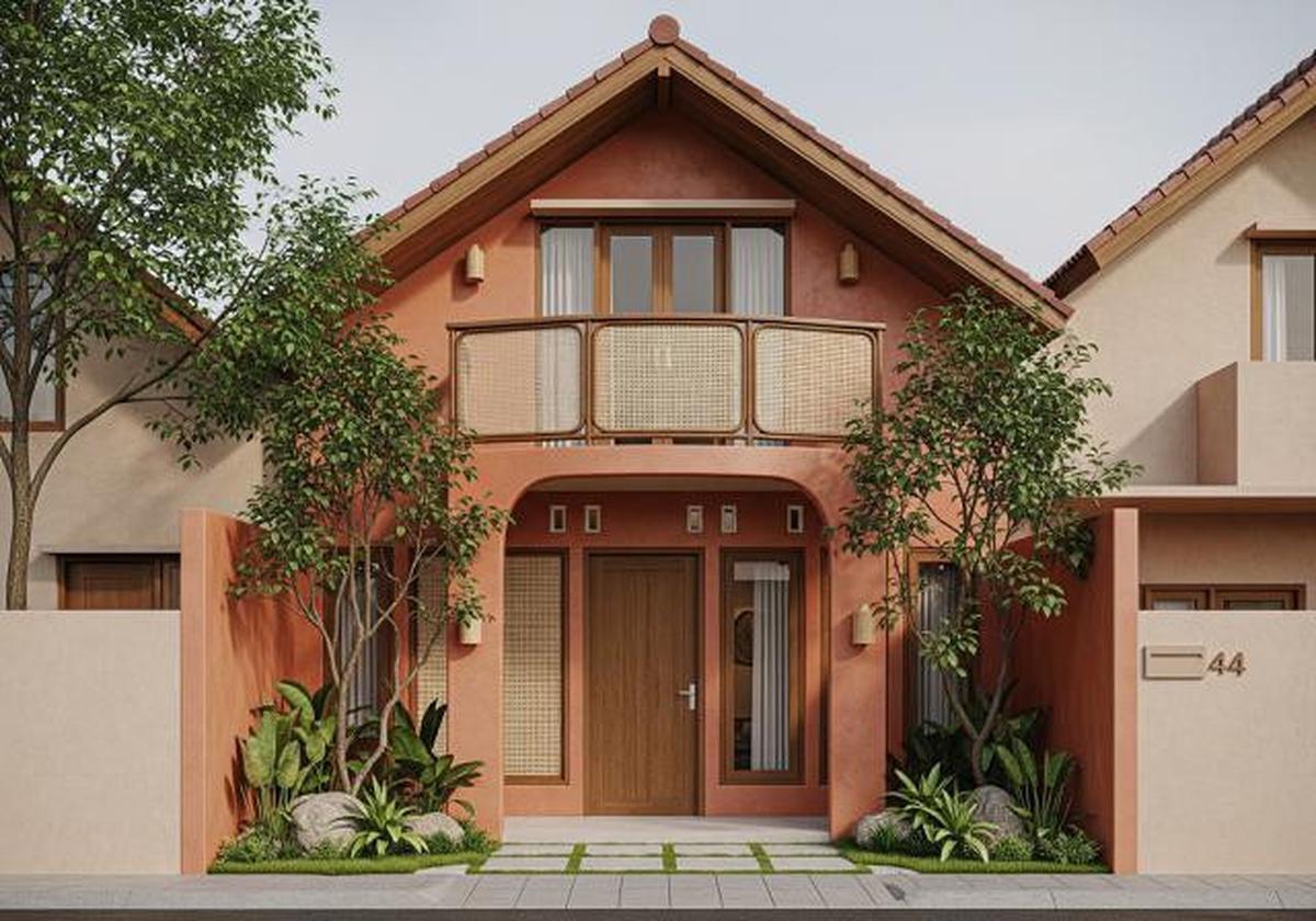 7 Desain Tampak Depan Rumah Mungil dengan Balkon Mini, Panduan untuk Hunian Estetik dan Fungsional