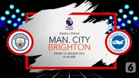 Manchester City vs Brighton & Hove Albion (Liputan6.com/Abdillah)