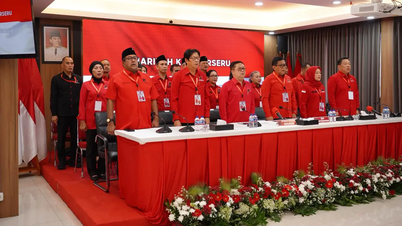PDI Perjuangan DKI Jakarta menetapkan kepengurusan baru tingkat daerah dan cabang melalui Konferensi Daerah (Konferda) dan Konferensi Cabang (Konfercab) yang digelar di Kantor DPD PDI Perjuangan DKI Jakarta. (Istimewa)