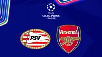 Link Live Streaming Liga Champions di Vidio Malam Ini: PSV Eindhoven Vs Arsenal