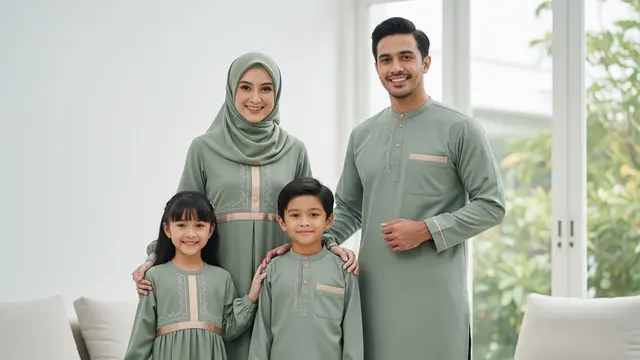 Seragam Lebaran Keluarga 2026 (AI)