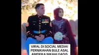 Viral Marinir AS Baca Al Fatihah dan Pakai Seragam Militer Saat Nikahi Gadis NTB.&nbsp; foto: Twitter&nbsp;@andhikatsu