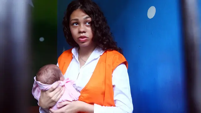 Heather Mack melahirkan putrinya sebelum hukumannya di Indonesia. (AP: Firdia Lisnawati)