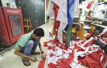 Jelang 17 Agustus, pengrajin bendera panen order