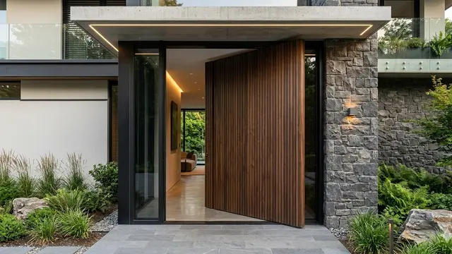 Desain Pintu Utama 2026 Tanpa Handle yang Cocok untuk Rumah Modern (Foto: Gemini AI)