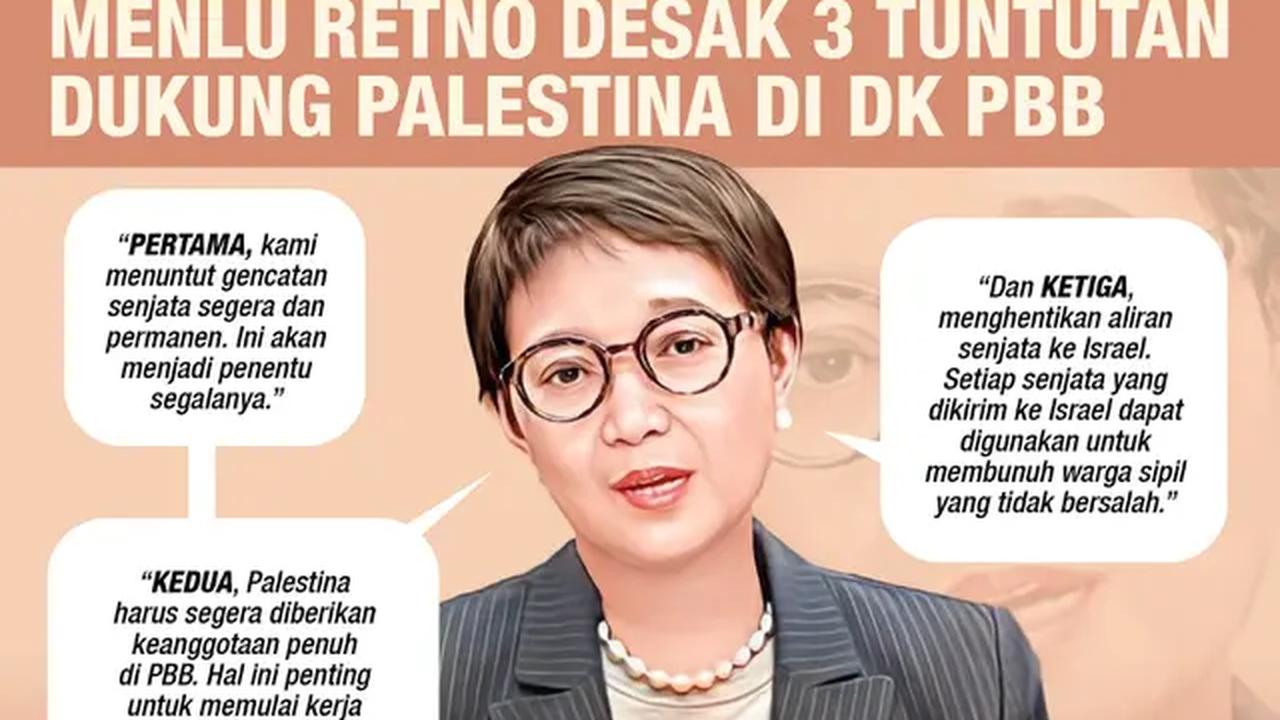 Infografis Menlu Retno Desak 3 Tuntutan Dukung Palestina di DK PBB. (Liputan6.com/Abdillah)