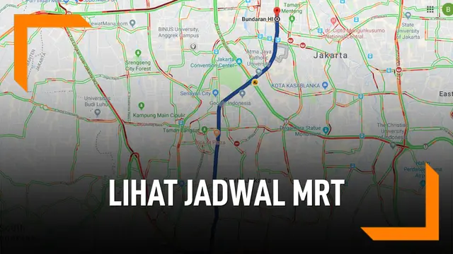 VIDEO: Lebih Mudah, Lihat Jadwal MRT Dari Google Maps