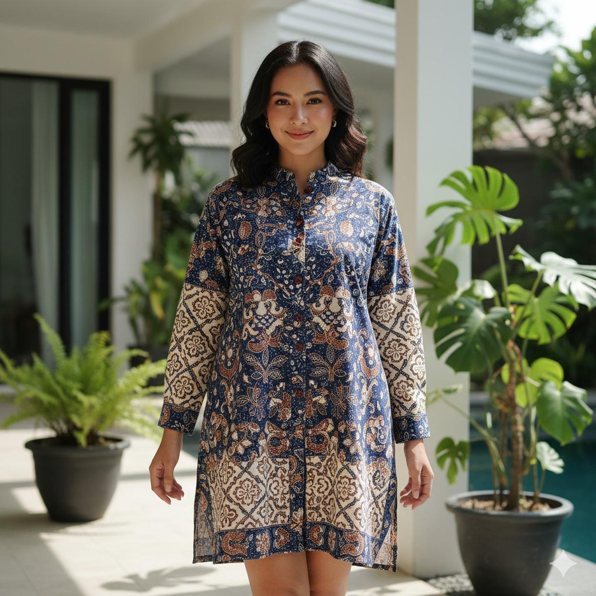 Ilustrasi Daster Batik