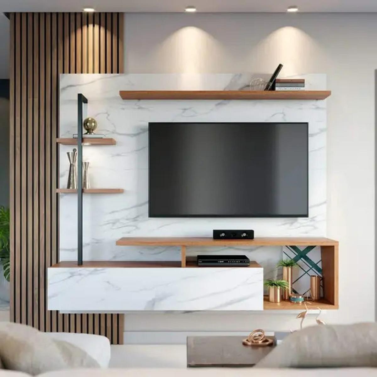 5 Model Rak TV Minimalis, Cocok untuk Sekat Ruangan di Rumah Mungil