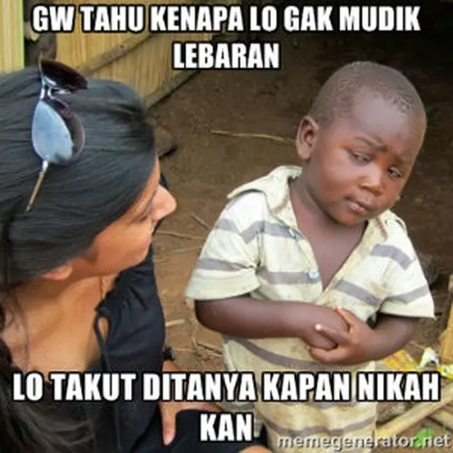 7 Meme Pertanyaan Klasik Saat Lebaran Ini Bikin Orang Kena Mental