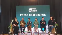 Jumpa pers peluncuran pameran properti di lima mal untuk merayakan ulang tahun ke-30 Alam Sutera Group. (dok. Liputan6.com/Pramita Tristiawati)