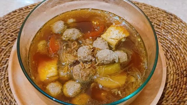 semur bola daging cincang