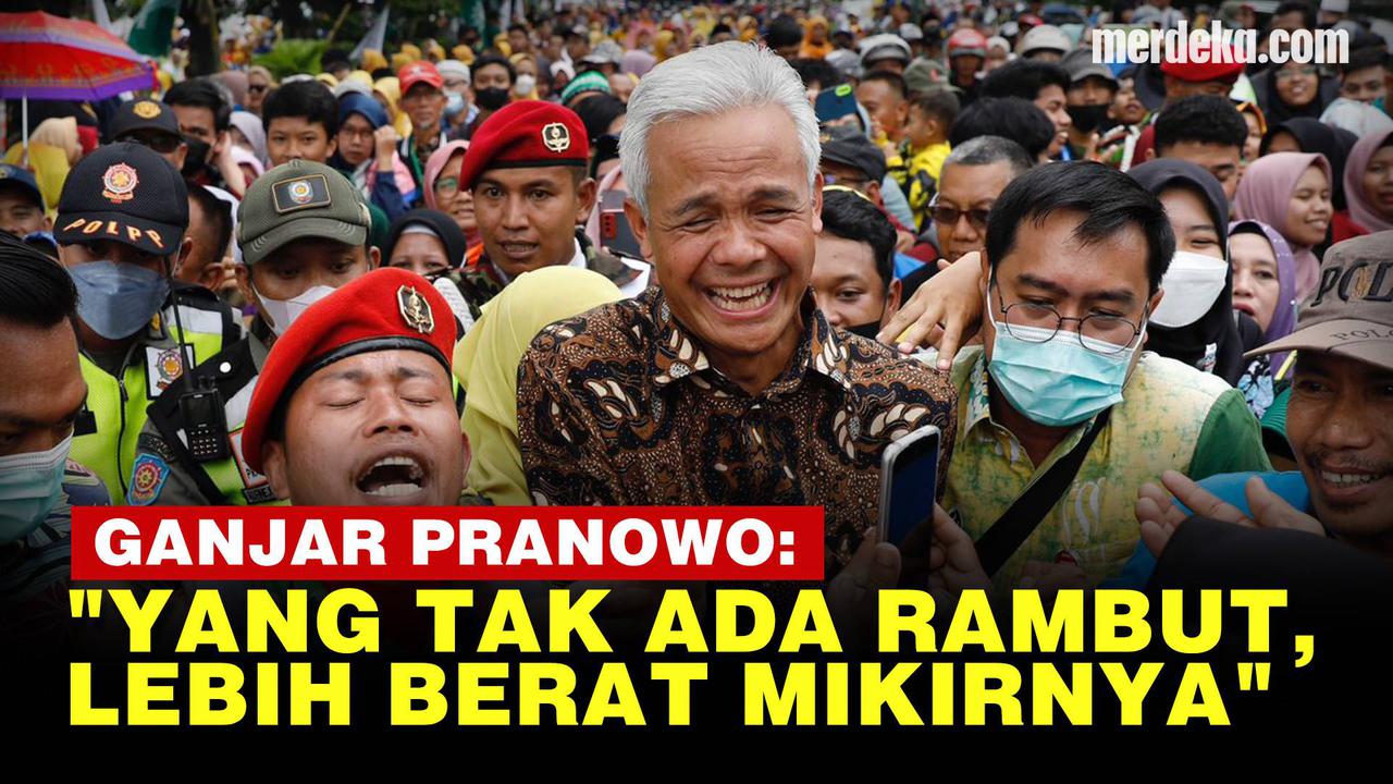 VIDEO: Respons Ganjar Tertekan Dituduh Si Rambut Putih Pilihan Presiden Jokowi
