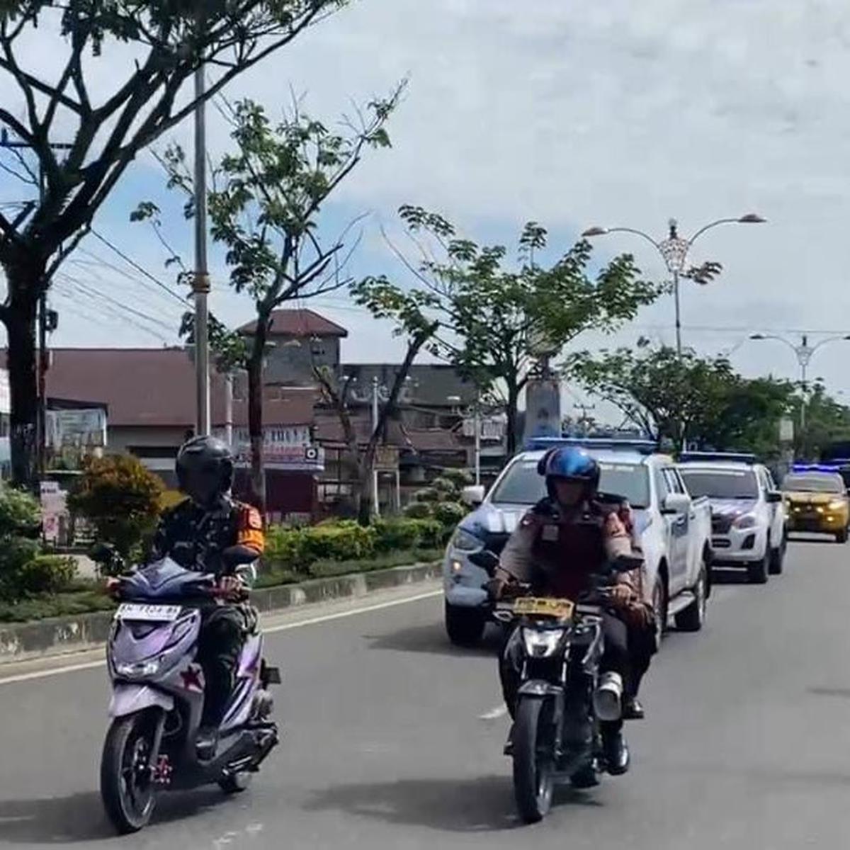 Polres Rohul Show Off Force Ciptakan Situasi Kondusif