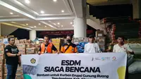 Kementerian Energi dan Sumber Daya Mineral (ESDM) kembali mengaktifkan Tim ESDM Siaga Bencana untuk memberikan bantuan ke lokasi bencana Gunung Api Ruang Sulawesi Utara. Dok ESDM