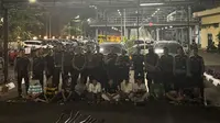 Tim Patroli Perintis Presisi Polres Metro Jakarta Pusat mengamankan 15 pelajar tawuran di Jakarta. (Dok. Istimewa)
