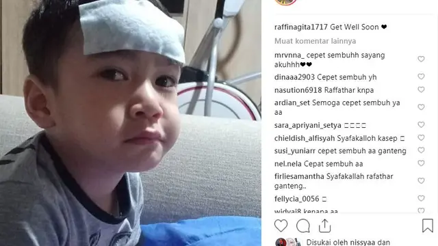 Rafathar, anak Raffi Ahmad dan Nagita Slavina sakit (Instagram/ https://www.instagram.com/p/BtDcyw1g4FI/?utm_source=ig_embed)
