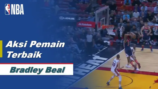 VIDEO: Aksi-Aksi Bradley Beal Saat Miami Heat Kalahkan Washington Wizards di NBA