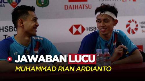 VIDEO: Jawaban Lucu Muhammad Rian Ardianto Soal Jam Main Berbarengan dengan Sang Kekasih di Indonesia Masters 2023
