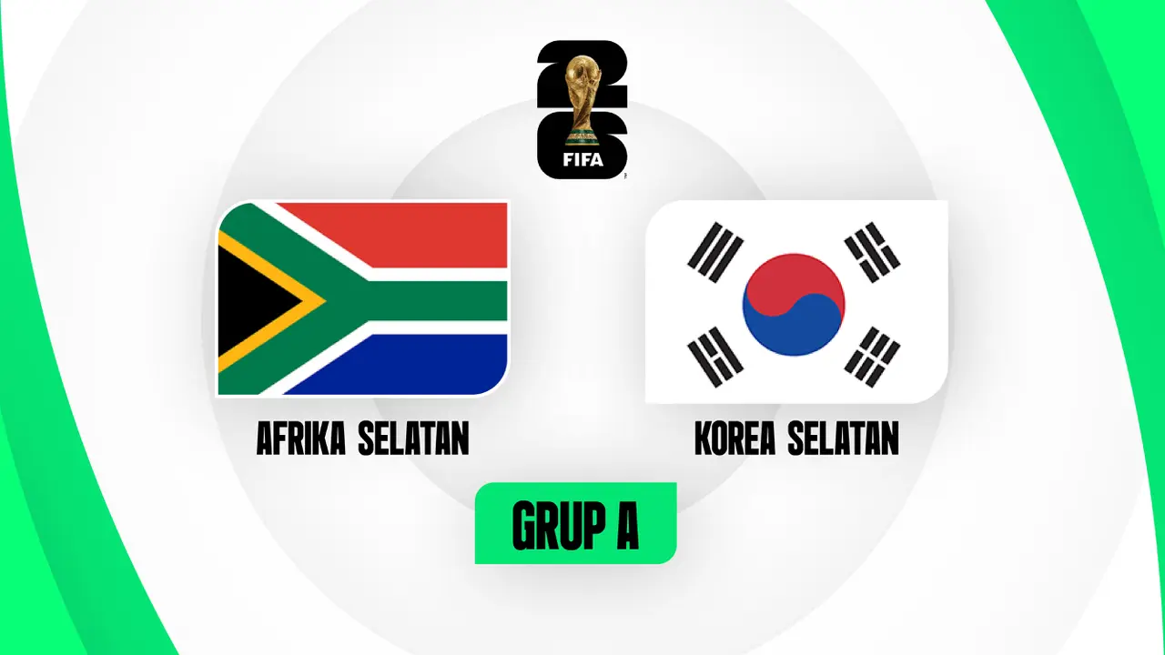 Afrika Selatan vs Korea Selatan, Piala Dunia 2026