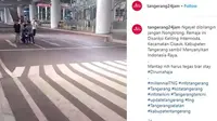 Para pemuda yang dihukum karena nongkrong (Instagram/@tangerang24jam)