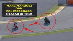 Marc Marquez dan Pol Espargaro alami hal lucu di sirkuit, Ricardo Tormo, Valencia, keduanya salah belok di tikungan 7 dan harus putar balik.