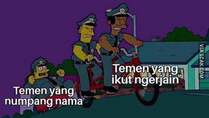 Meme kerja kelompok (Sumber: 1cak.com)