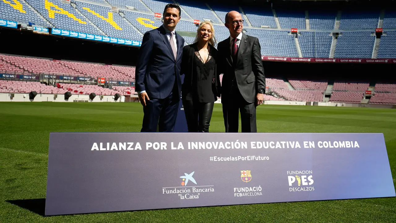20170328-Shakira Hadiri Acara Amal di Markas Barcelona-AFP
