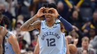 Guard Memphis Grizzlies Ja Morant terus bersinar pada musim debutnya di NBA. (AP Photo/Brandon Dill)