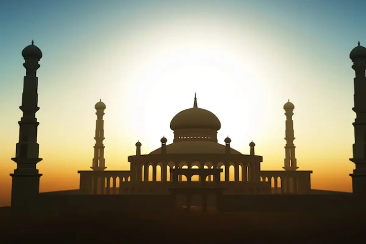 Ilustrasi masjid, Islami