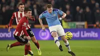 Gelandang Manchester City, Kevin De Bruyne (OLI SCARFF / AFP)