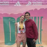 Mengikuti marathon di DC, pesona Enzy Storia curi perhatian. [Foto: Instagram/ Enzy Storia]