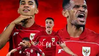 Timnas Indonesia - Gelandang Timnas Indonesia: Joey Pelupessy, Dean James, Ricky Kambuaya, Marselino Ferdinan (Bola.com/Adreanus Titus)