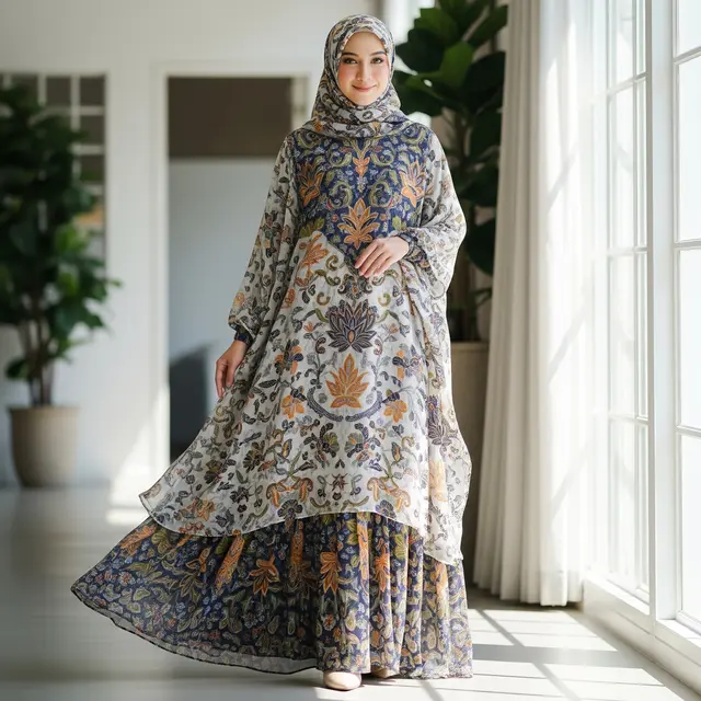 Model Gamis Ceruty Terbaru yang Memukau