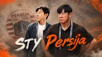 Shin Tae-yong resmi melatih Persija. (Photo Bola.com/Graphic generated AI)