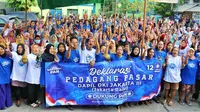 Ratusan pedagang Jakarta Barat mendeklarasikan mendukung Partai Amanat Nasional (PAN) pada Pemilu 2024 mendatang. (Dok. Istimewa)