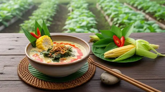 Bobor Daun Kenikir Jagung Manis