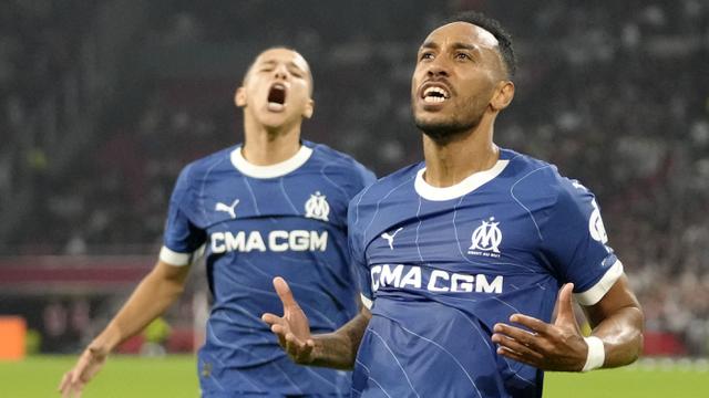 Foto: Drama 6 Gol Laga Ajax Vs Marseille di Liga Europa, Aubameyang Jadi Petaka untuk de Joden