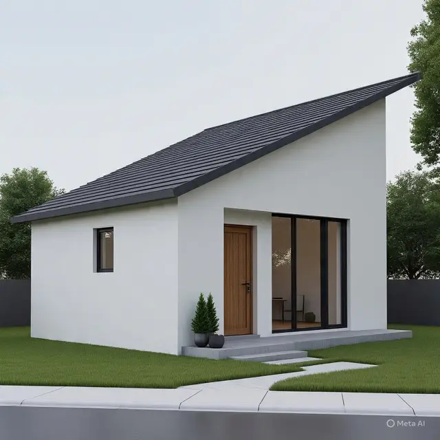 Desain Rumah 8x5 Sederhana 2 Kamar